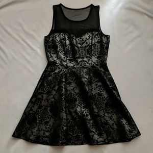 Black and silver dress